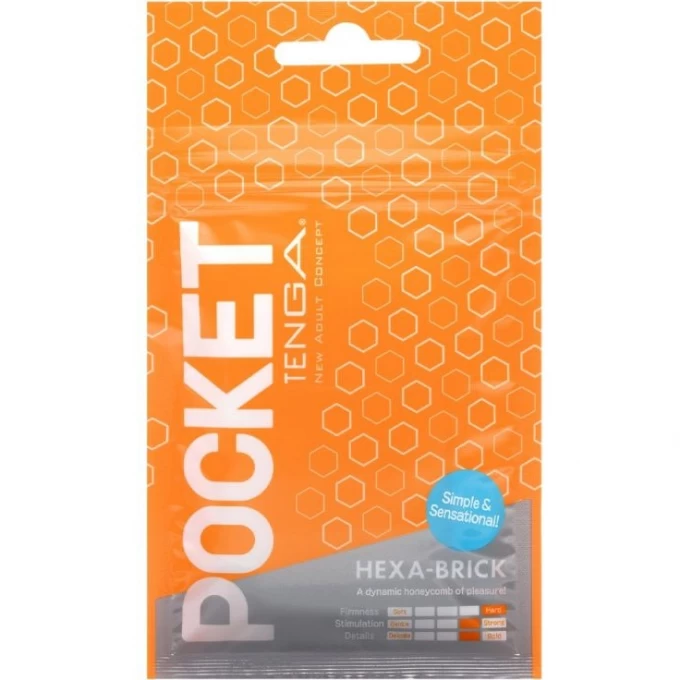 Мастурбатор TENGA POCKET HEXA-BRICK POT-004 Мастурбатор TENGA POCKET HEXA-BRICK POT-004